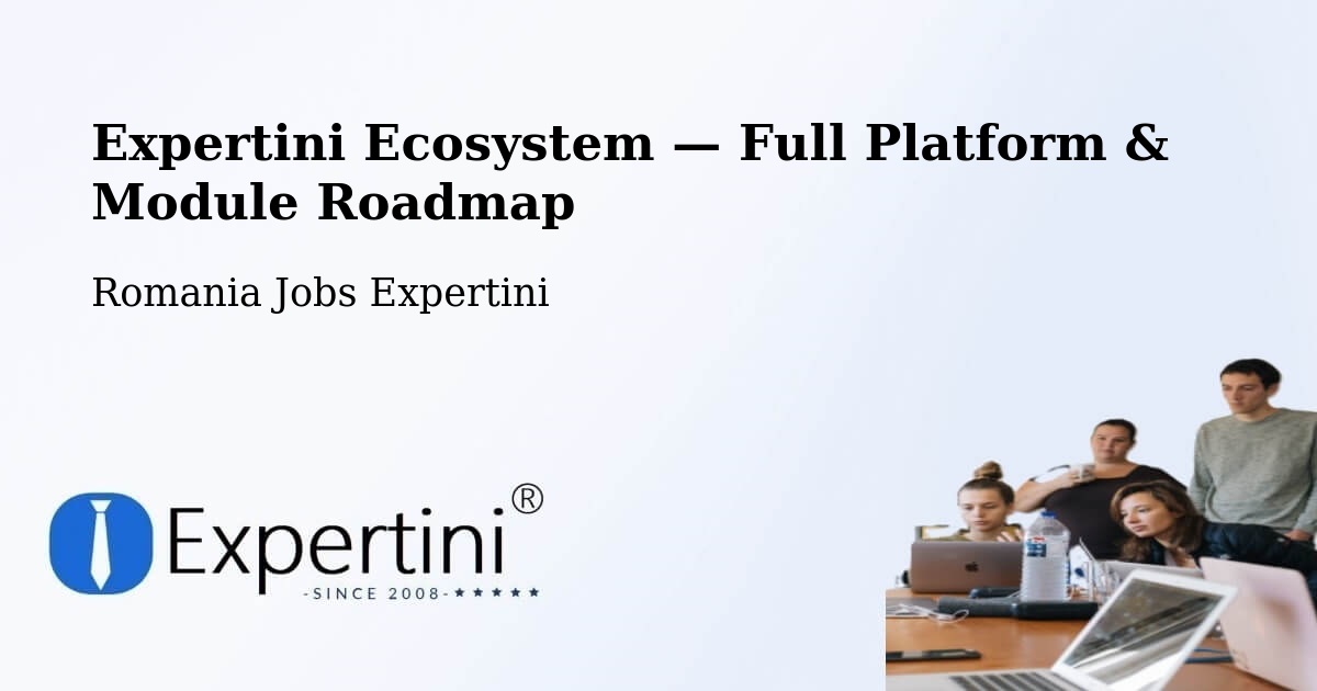 Expertini Ecosystem — Full Platform & Module Roadmap – Codăeşti